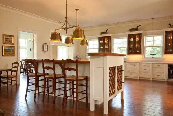 Watch Hill, RI kitchen designed for entertaining.