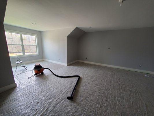 A bonus room we did start to finish,we will keep it clean.