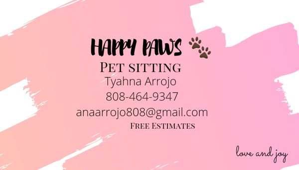 Pet sitting services