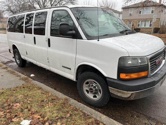 The new 12 passenger van that's offered