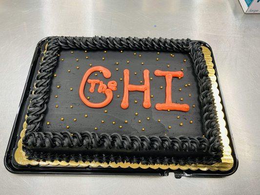 Custom cake made for the TV show #TheChi. Made by the Living Fresh Market bakery team.