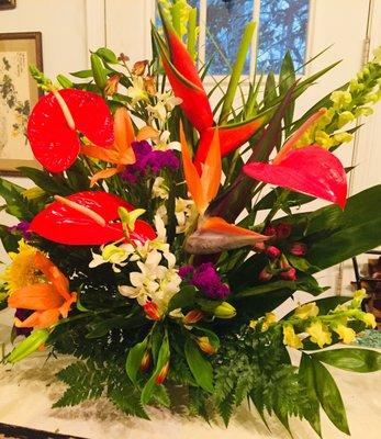 Hawaiian Tropical Arrangement, very popular!