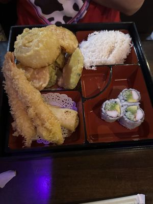 2. Shrimp Tempura Bento Box Lunch