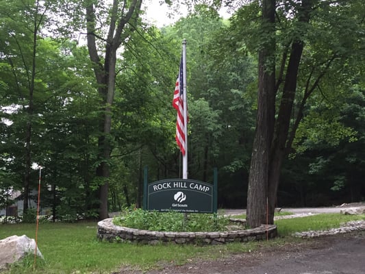 The entrance to Rock Hill Camp