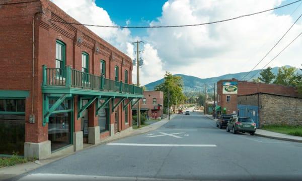 Our office at Wordalot Web Design in the historic Junction building in downtown Black Mountain.