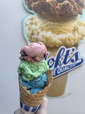 TOFTS hard dipped ice cream! Offered in our truck and our trailer! Delicious creamy goodness!