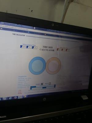 Tire Calculator ...Getting it Done the Right Way