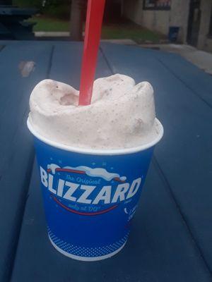 Snicker doodle cookie dough blizzard!