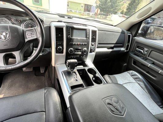 2012 Dodge Ram interior detail