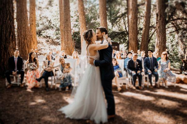 vintage ceremony, rustic wedding