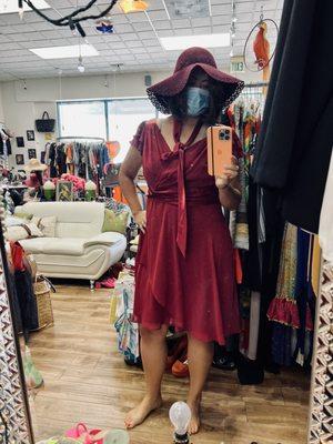 Second outfit - dress and hat