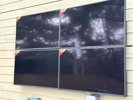 4X4 65 inch outdoor tv video wall in Austin Texas