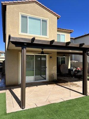 Patio cover, 3 fans