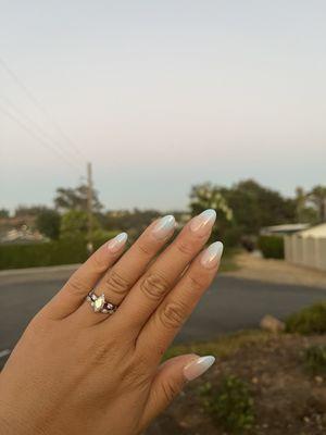 Nails matching the evening sky lol