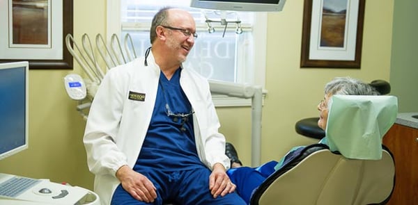 Dr. Herzog's light humor keeps patients relaxed.