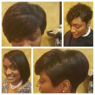 Natural Hair Precision Cut  Makeover then silked out  to Perfection