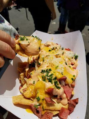 Reuben nachos