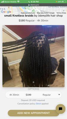 Knotless braids