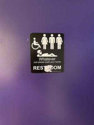 Bathroom sign