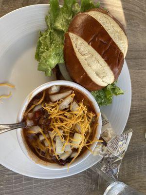 Turkey Burger and Chili