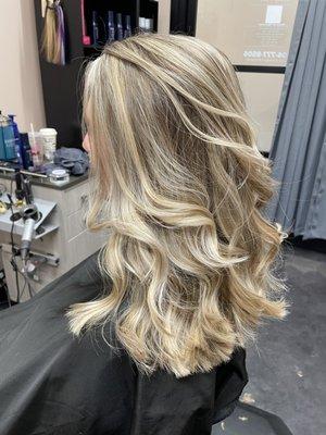 Blonde highlights