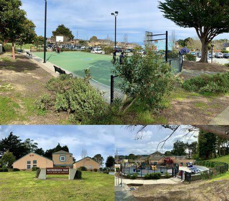 Basketball Court and Playground