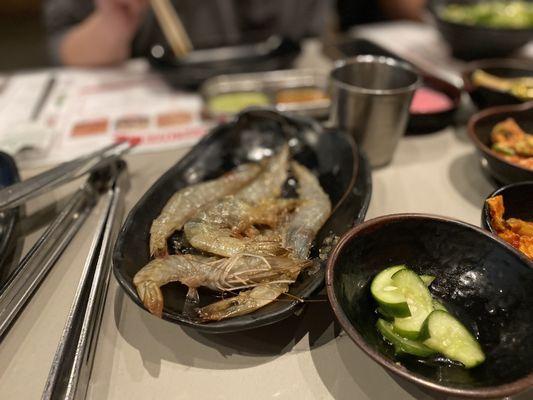 shrimp and amazing cucumbers