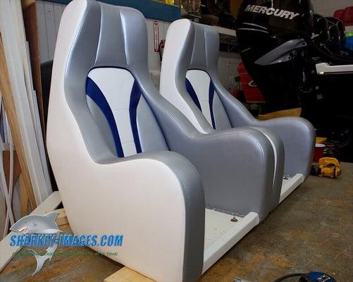 Sport seats on speed boat