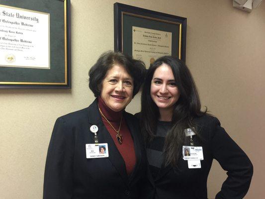 Our ophthalmologists: Dr. Sidney Simonian (left) & Dr. Lindsay Rubin (right)--a mother & daughter team!