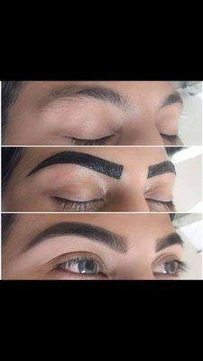 Brow wax + tint