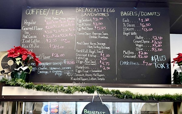 Coffee & breakfast menu - dec 2021