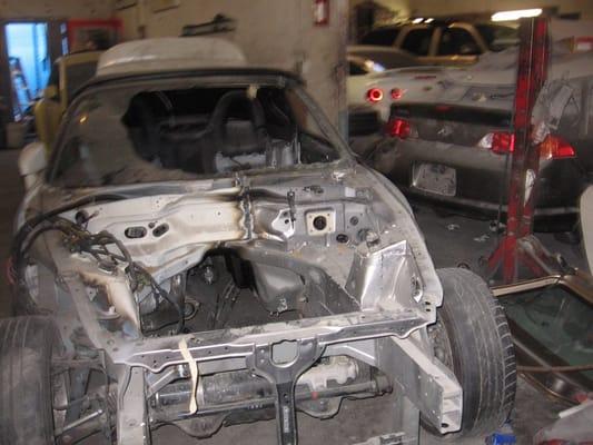 honda s2000 from damage remove engine and trany