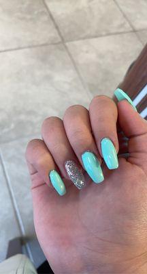 Love these nails. I am definitely going back again. The only thing I did not like was the wait. I give the place a 9/10