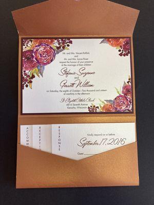 Classic Pocket Invite- Available in many colors to match your design!