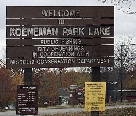 Missouri Department of Conservation rules govern lake fishing.