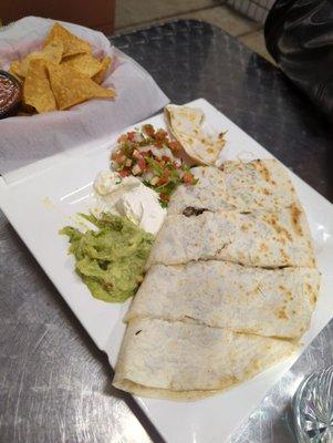 $18 quesadilla with meat