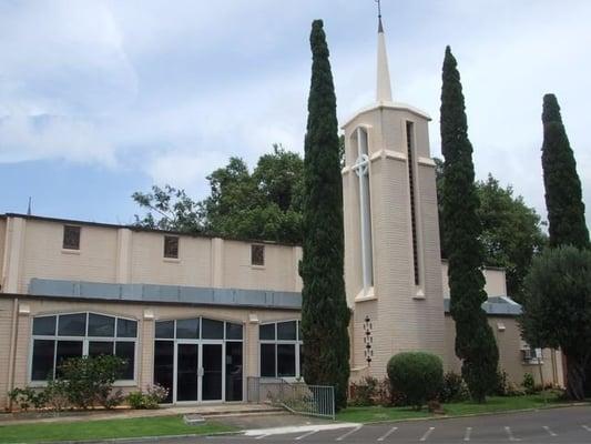 The church's exterior.