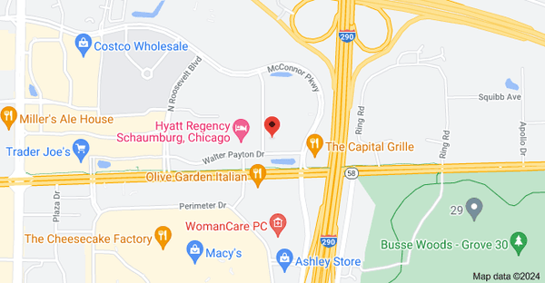 Map of new AJM&A offices in Schaumburg, IL