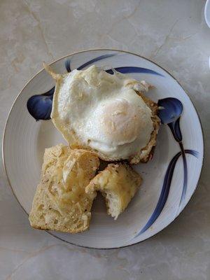 Scratch made butter biscuit breakfast sandwich