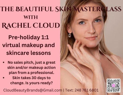 Private beautiful skin makeup and skincare masterclasses