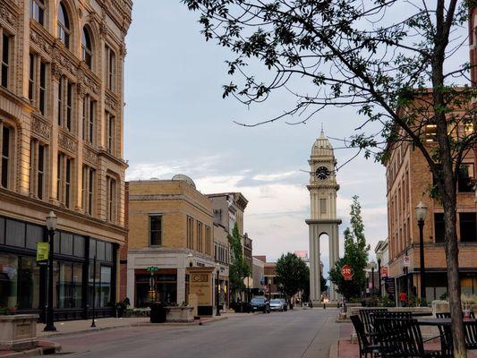 Looking South on Main St. in Downtown Dubuque