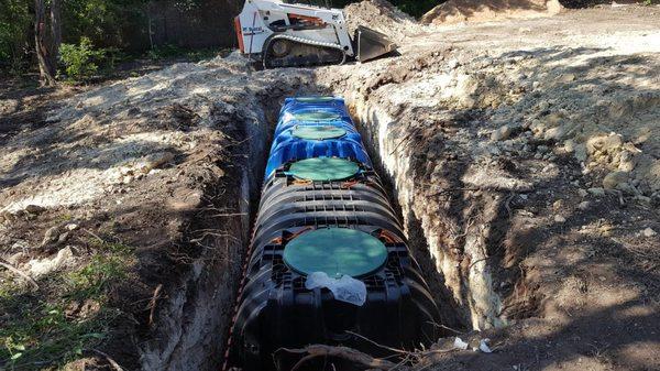 Septic tank installation