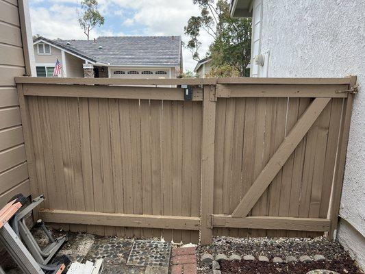 Old fence that was replaced.