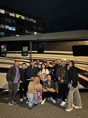 Vancouver tour photo with the bus