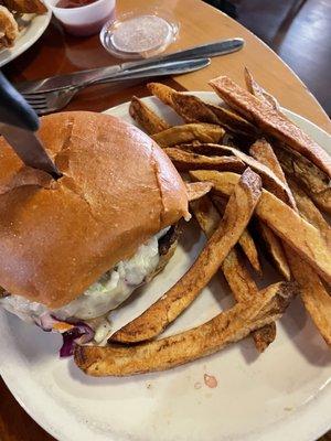 Burger w fries