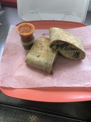 Steak burrito