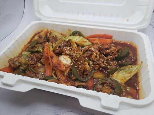 Spicy Pork to go