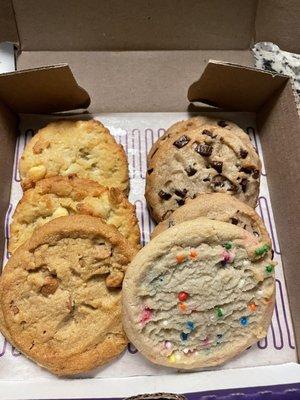 White Chocolate Macadamia Cookie, Vegan Birthday Cake, Peanut Butter Chip Cookie, Vegan Chocolate Chunk