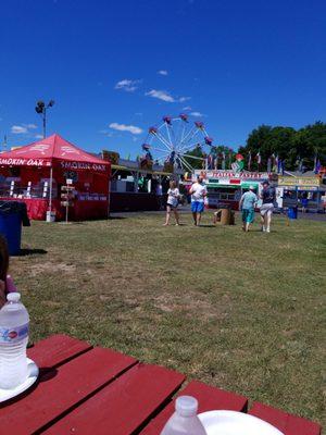 At the Queen of Heaven carnival.