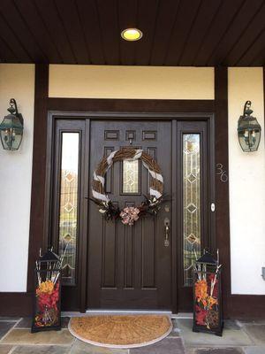 Front door for Thanksgiving time.